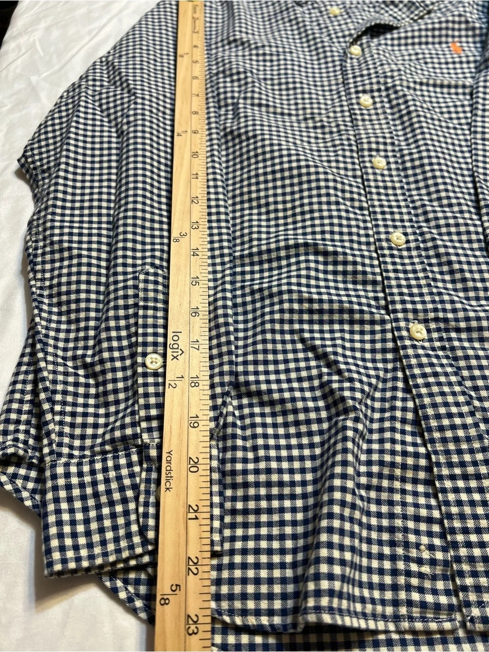 Polo by Ralph Lauren Navy & White Gingham Button-Down Shirt